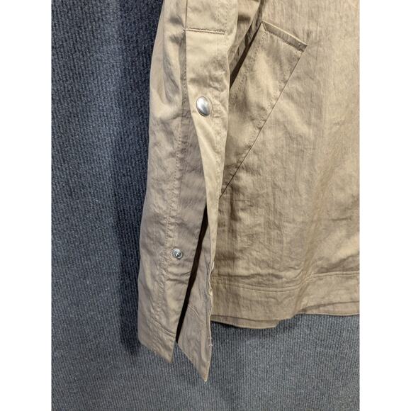 Lou & Grey Modern Anorak Rain Jacket Womens XXL Oversized Fit Full Zip Khaki - Picture 2 of 11